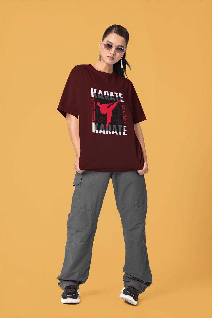 Karate Kick Terry Oversized T-Shirt