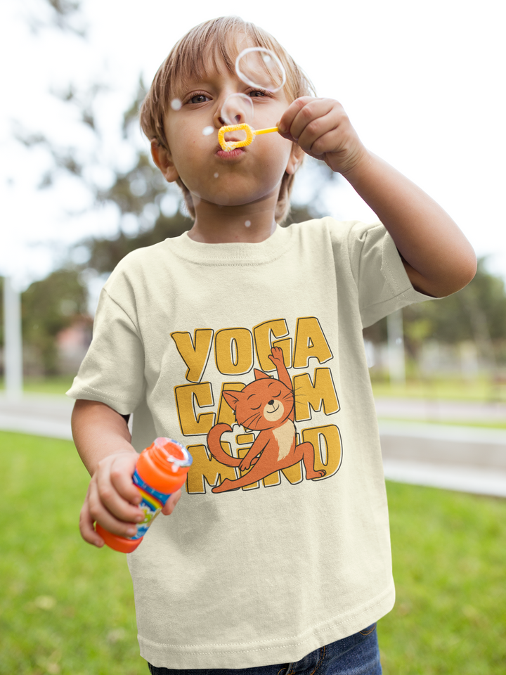 YOGA CALM MIND - Kid's Crew Neck T-Shirt