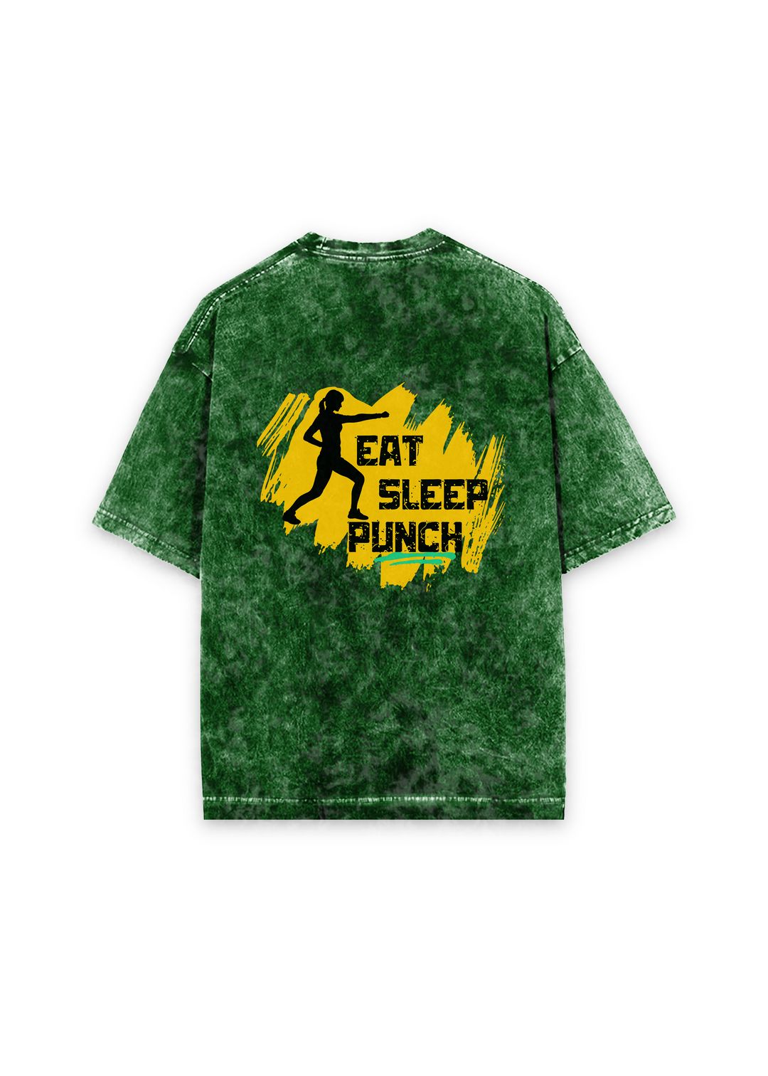 Eat Sleep Punch Acid Wash Oversized T-shirt