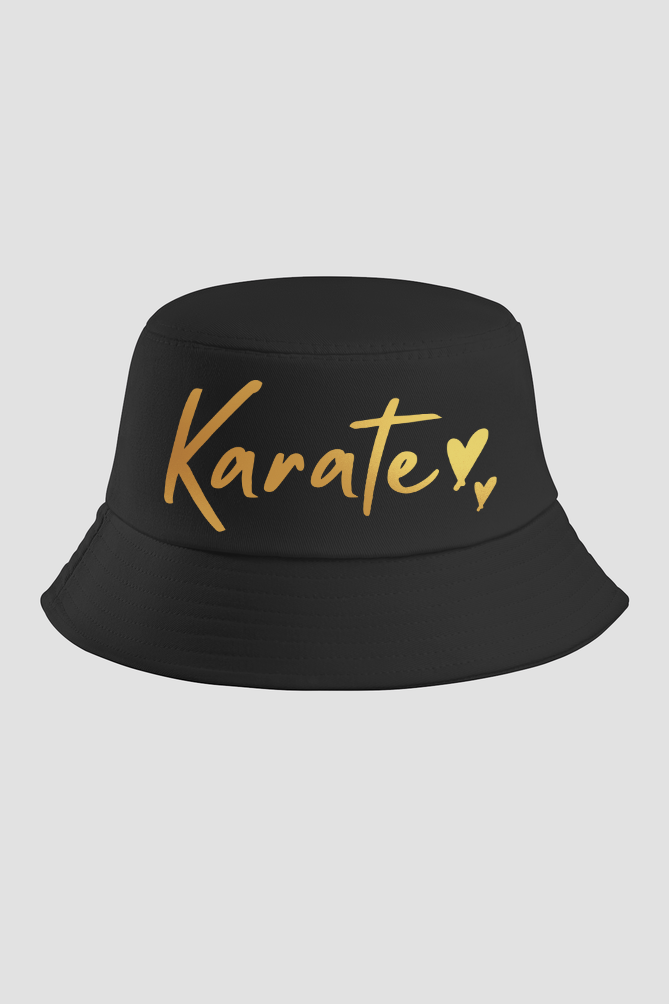 Karate Gold Script Bucket Hat