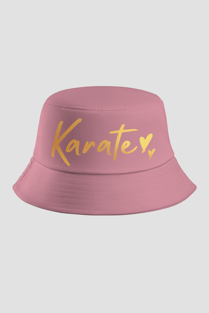 Karate Gold Script Bucket Hat