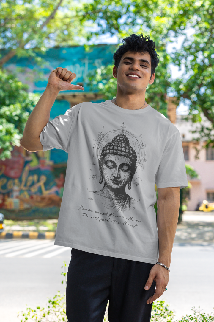 Peace Comes From Within - Men's Oversized Classic T-Shirt