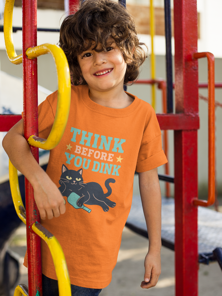 Think Before You Dink - Boy's Crew Neck T-Shirt