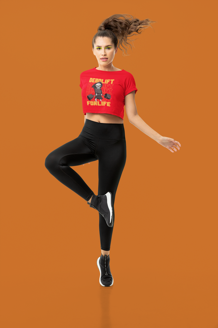 Dead lift for Life - Women's Crop Top