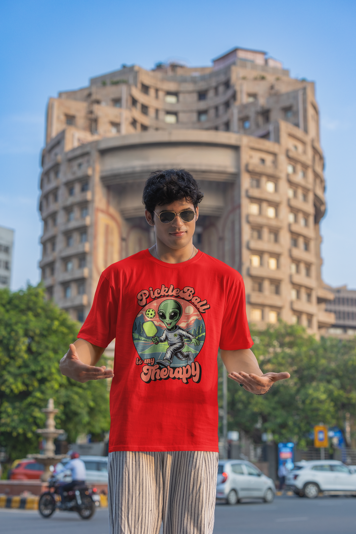 Pickleball Therapy - Men's Oversized T-Shirt
