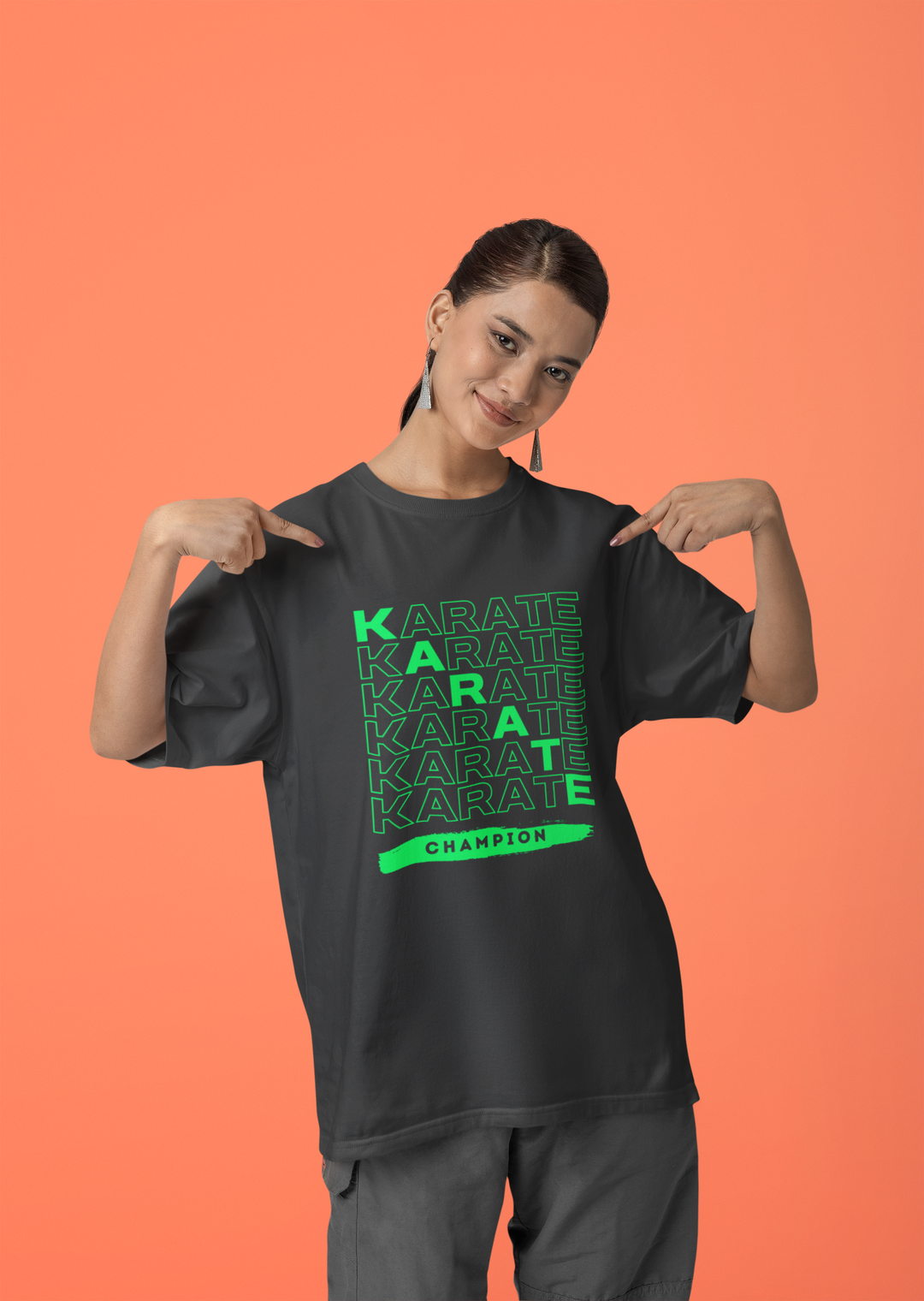 Karate Champion Terry Oversized T-Shirt