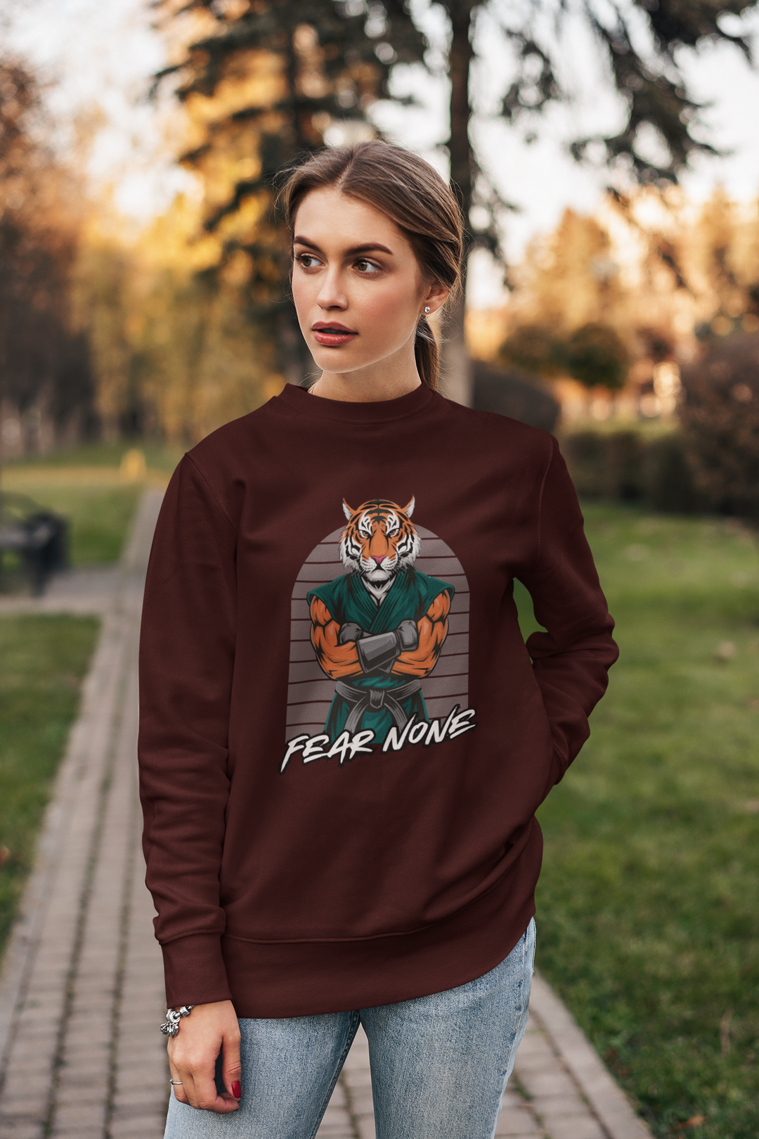 Tiger Warrior Fear None Sweatshirt