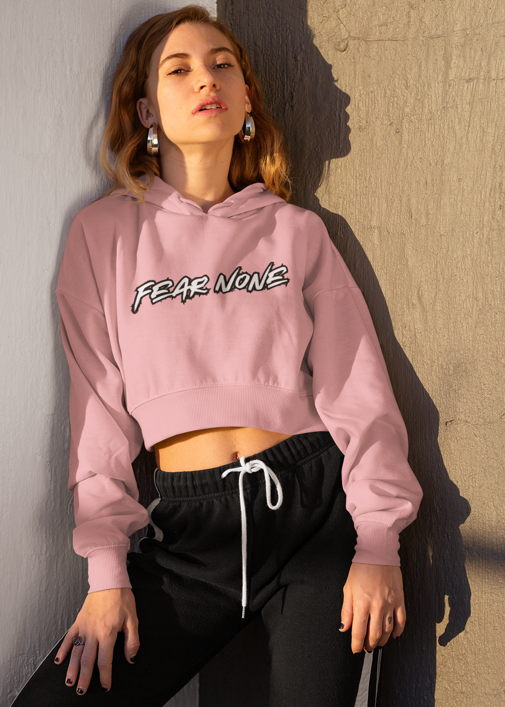 Fear None Women Crop Hoodies