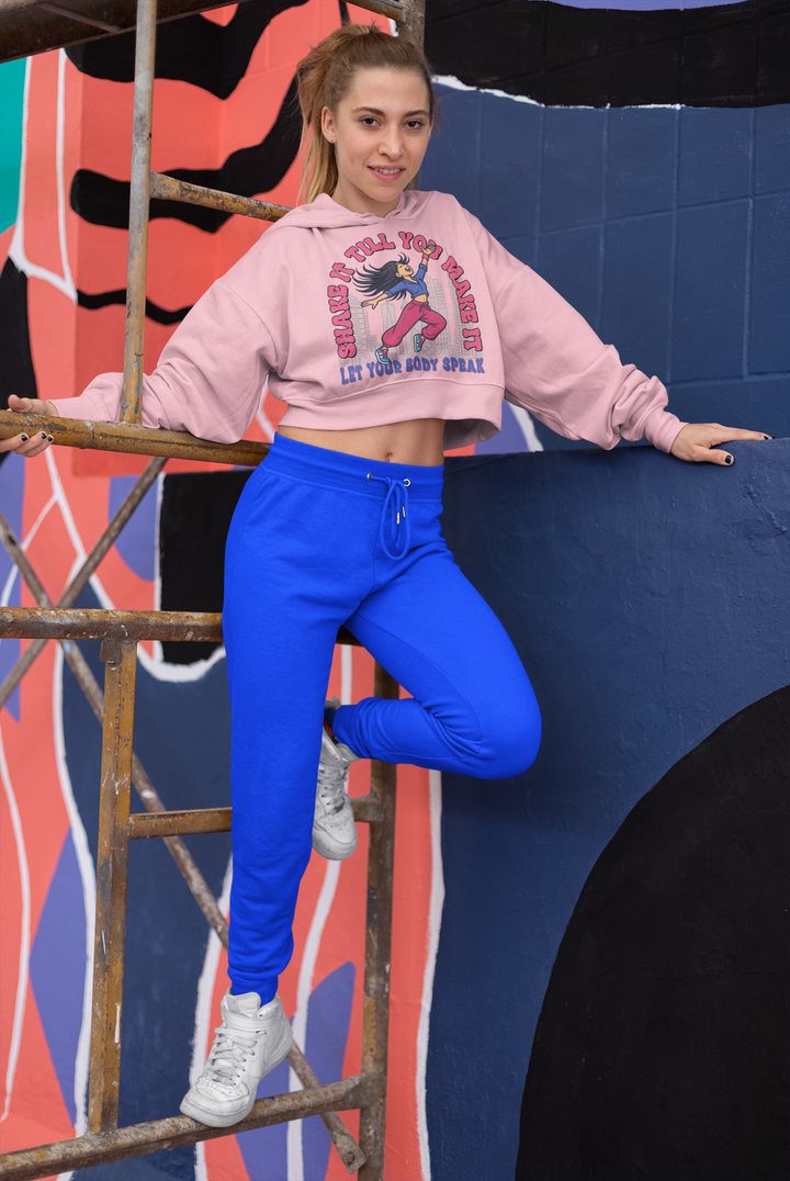 Let Your Body Speak - Female Cropped Hoodie