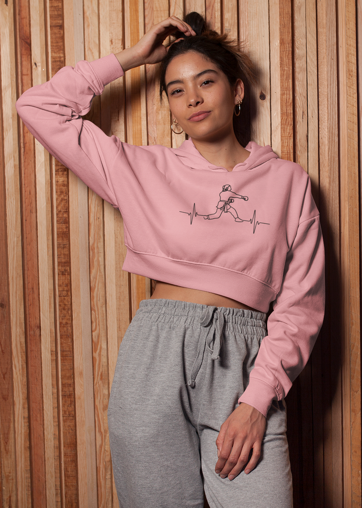 Karate Pulse Classic Crop Hoodie