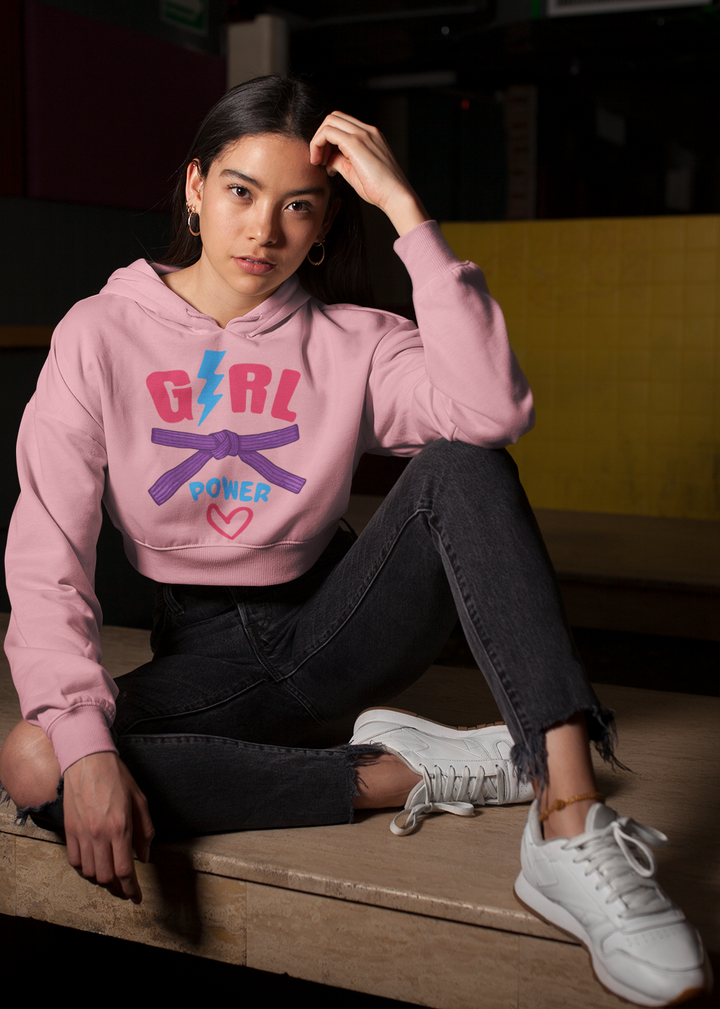 Girl Power Crop Hoodie