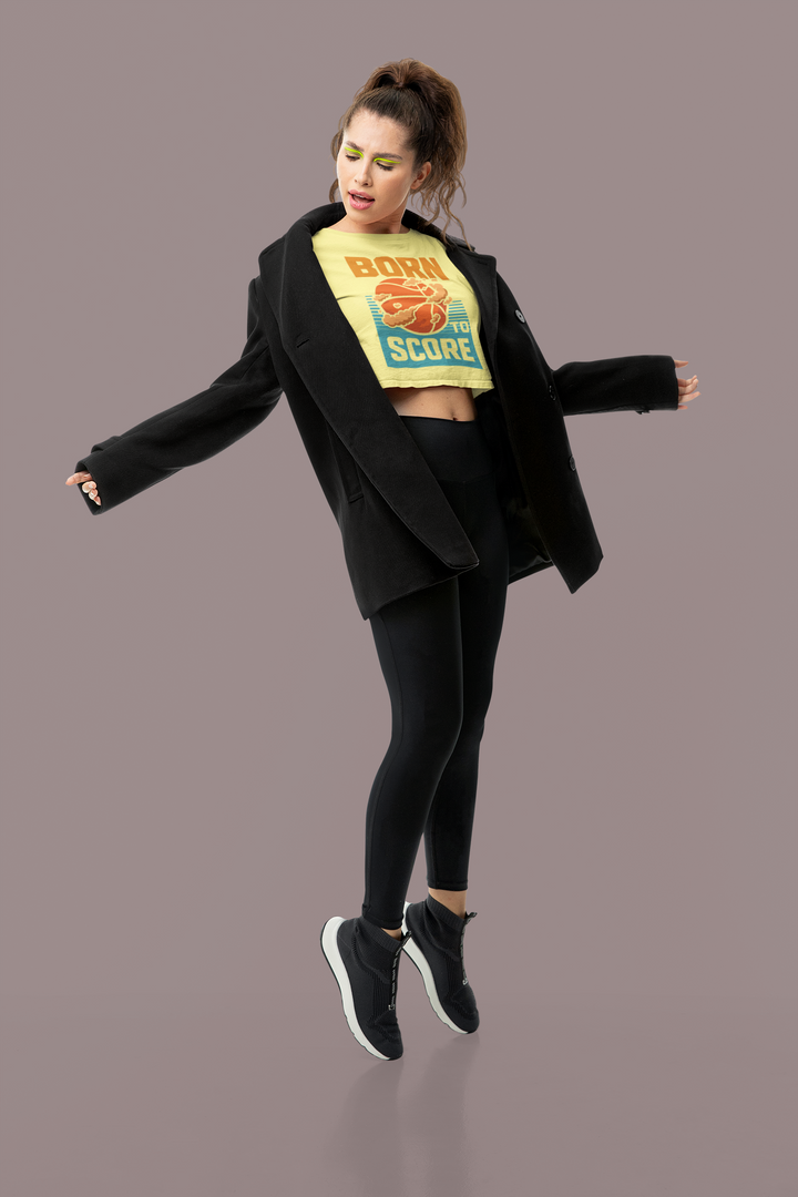 Born To Score - Women's Crop Top