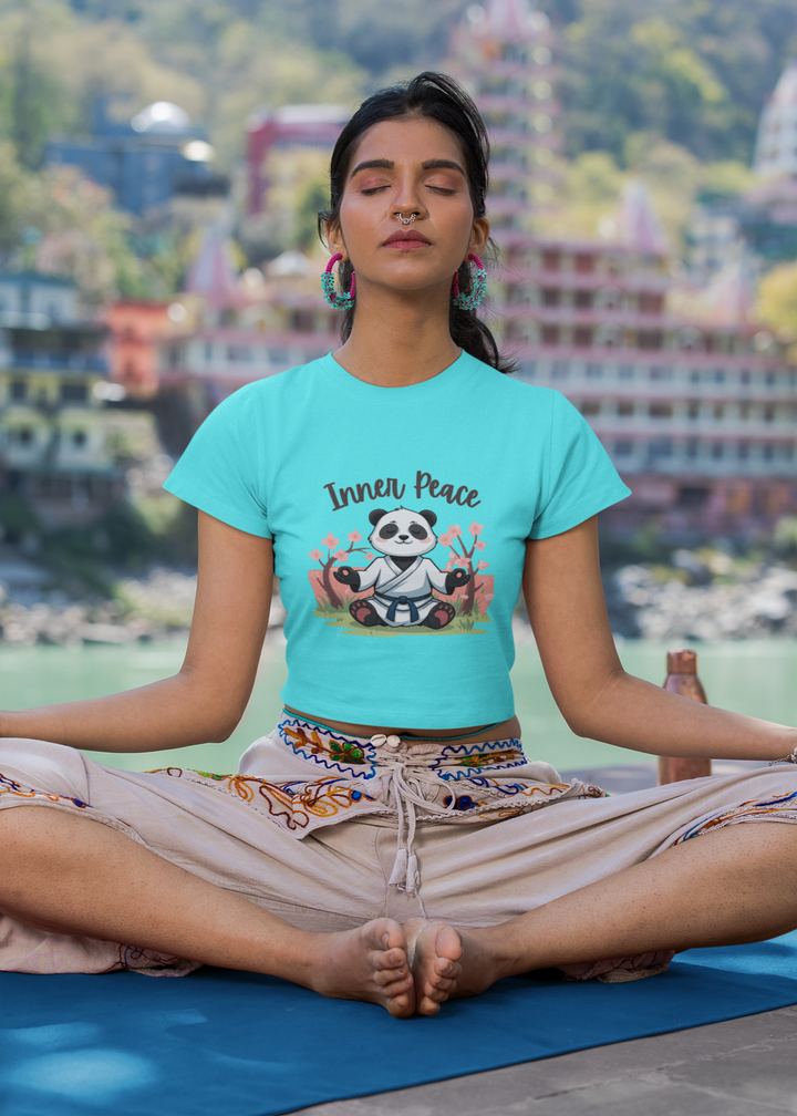 Zen Spirit Panda Crop Top