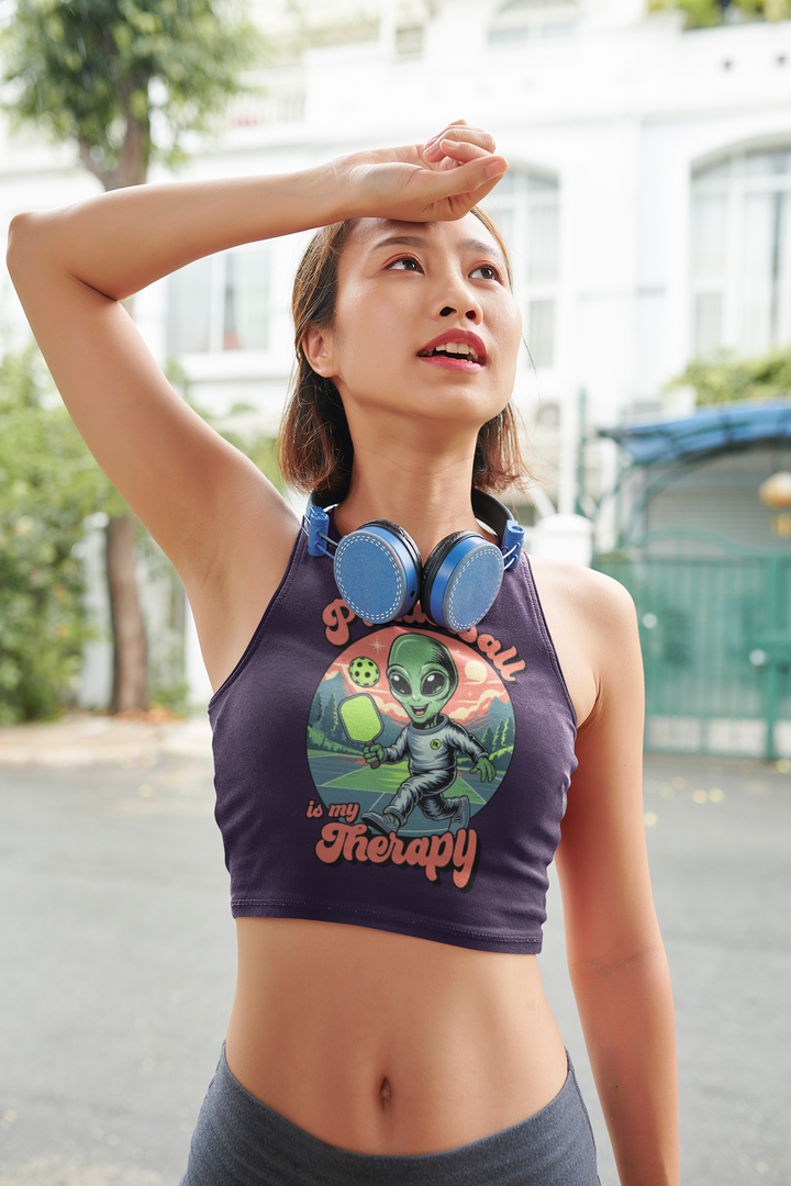 Pickleball is My Therapy - Women's Crop Tank