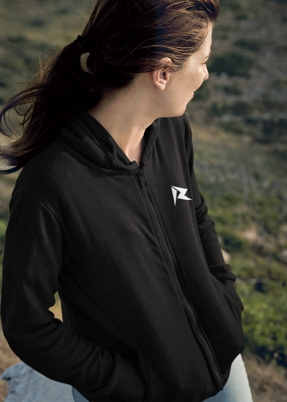 Women's TRAIN HARD Zip Hoodie