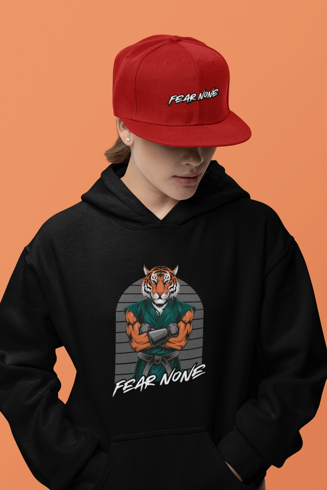 Fear None Embroidered Snapback Cap