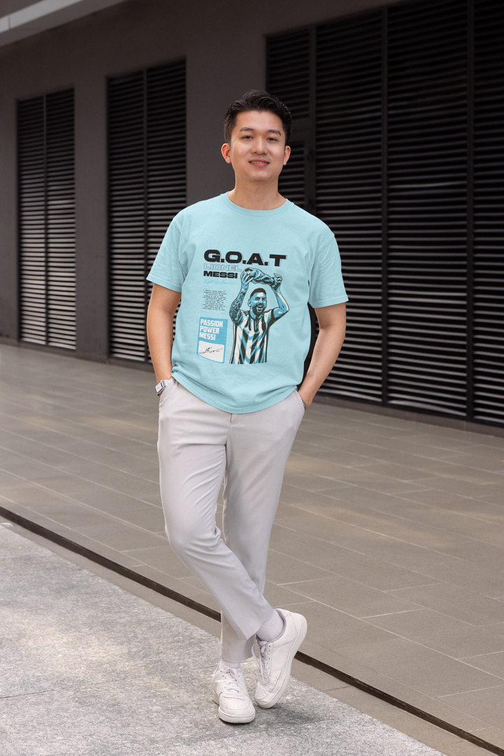 Lionel Messi “G.O.A.T” - Men's Classic Crew T-Shirt