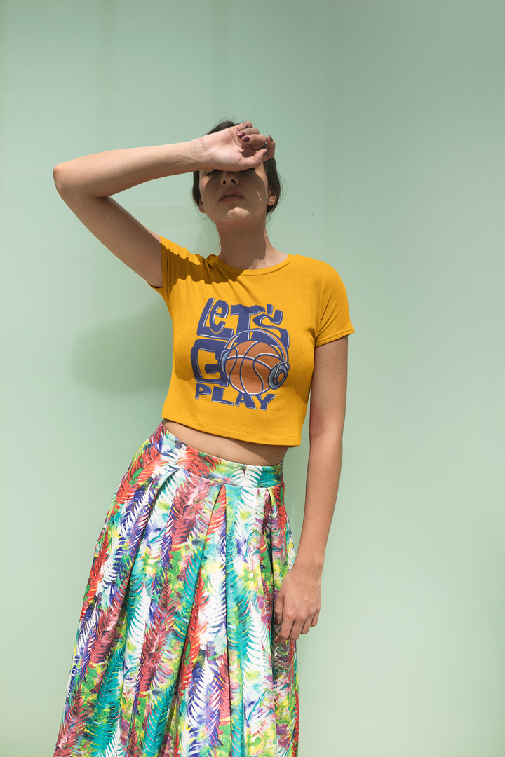 Let's Go Play - Women's Crop Top