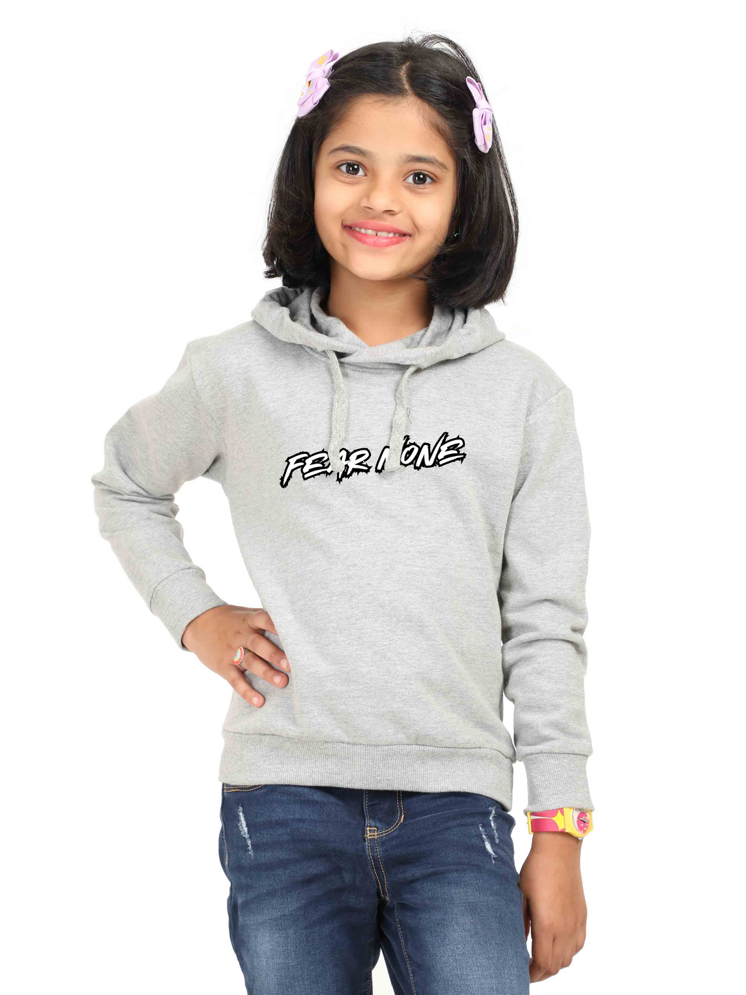 Girls Tiger Warrior Fear None Hoodie