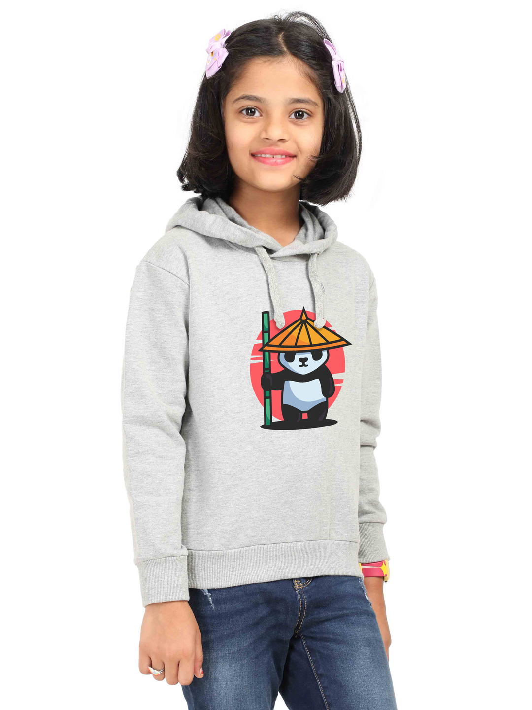 Samurai Panda Classic Girls Hoodie