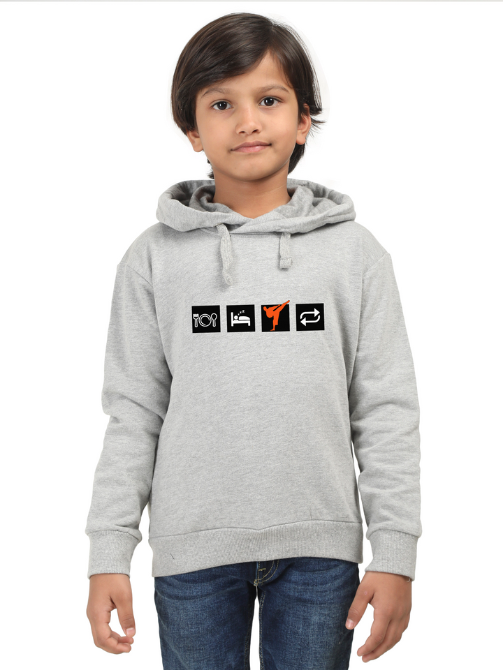 Karate Routine Boys Classic Hoodie