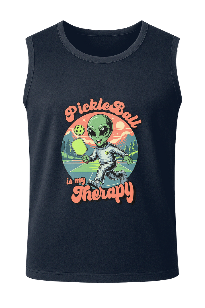 Pickleball is My Therapy - Men's Sleeveless T-Shirt