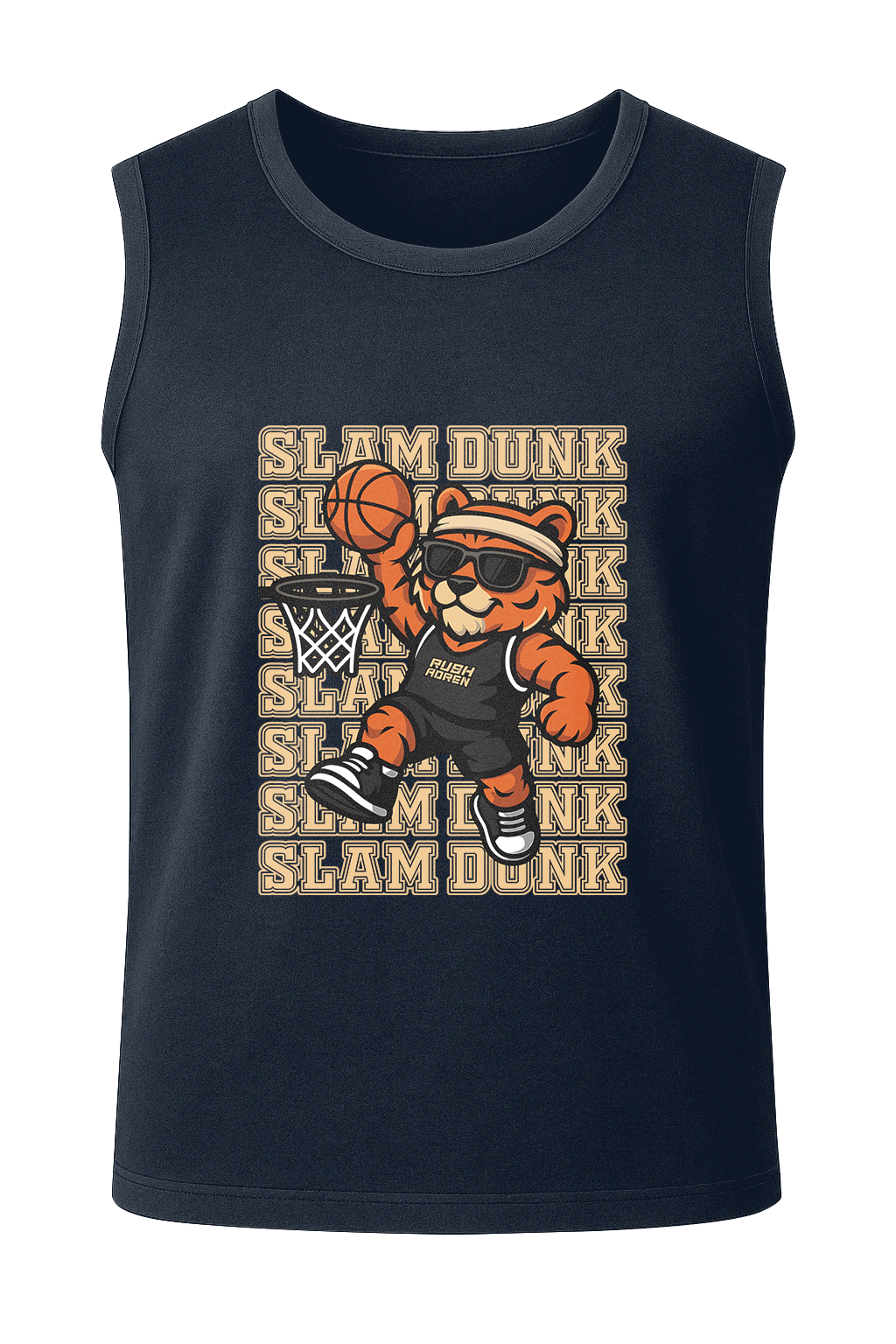 Slam Dunk Tiger - Men's Sleeveless T-Shirt