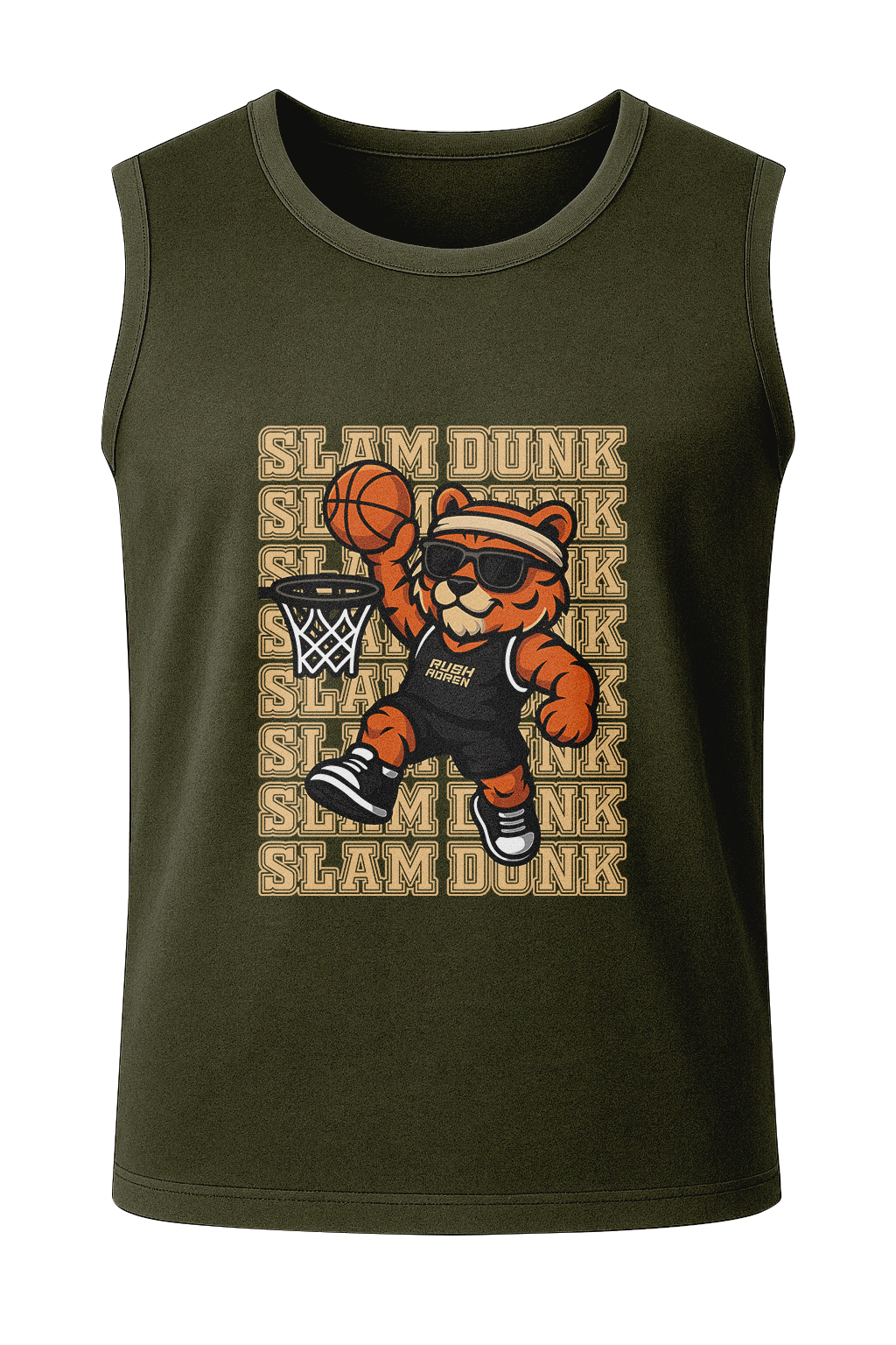Slam Dunk Tiger - Men's Sleeveless T-Shirt