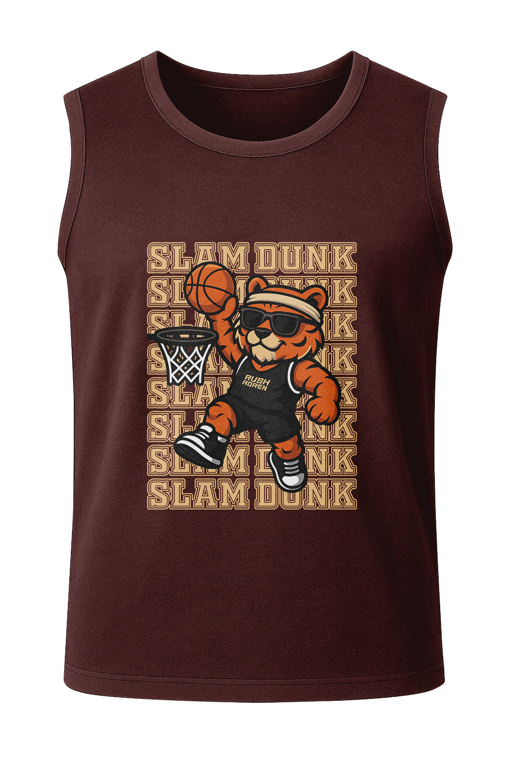 Slam Dunk Tiger - Men's Sleeveless T-Shirt