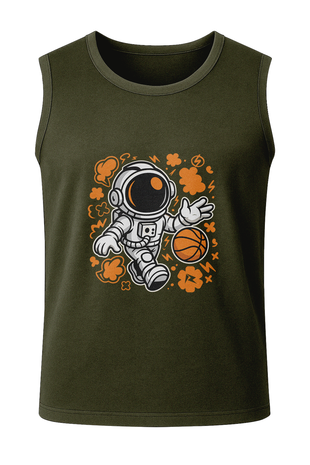 Cosmic Crossover Astronaut Basketball - Men's Sleeveless T-Shirt
