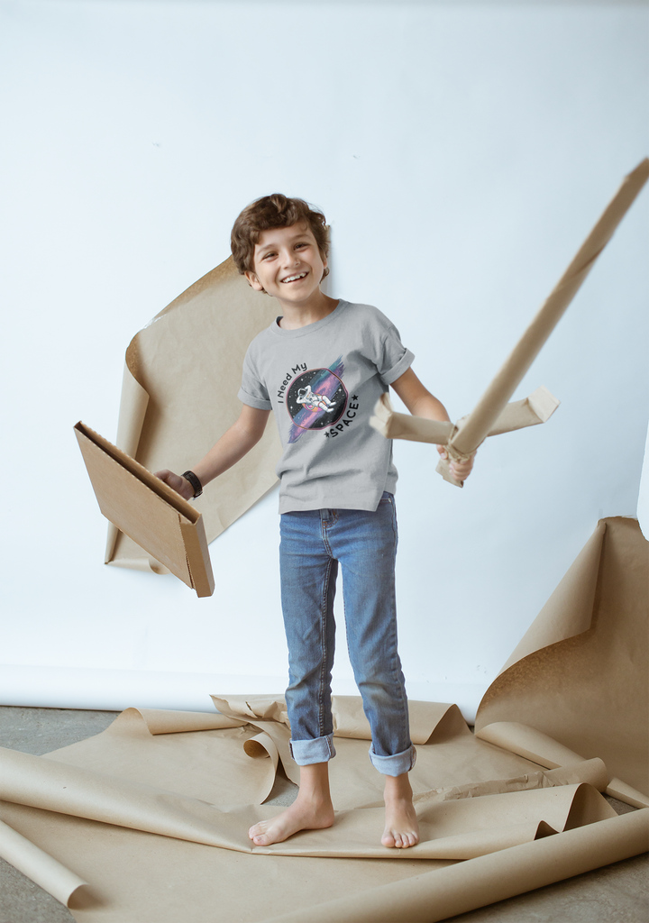 I Need My Space - Kid's Crew Neck T-Shirt