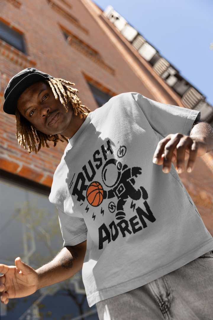 Rush Adren Astronaut Basketball - Men's Oversized Classic T-Shirt