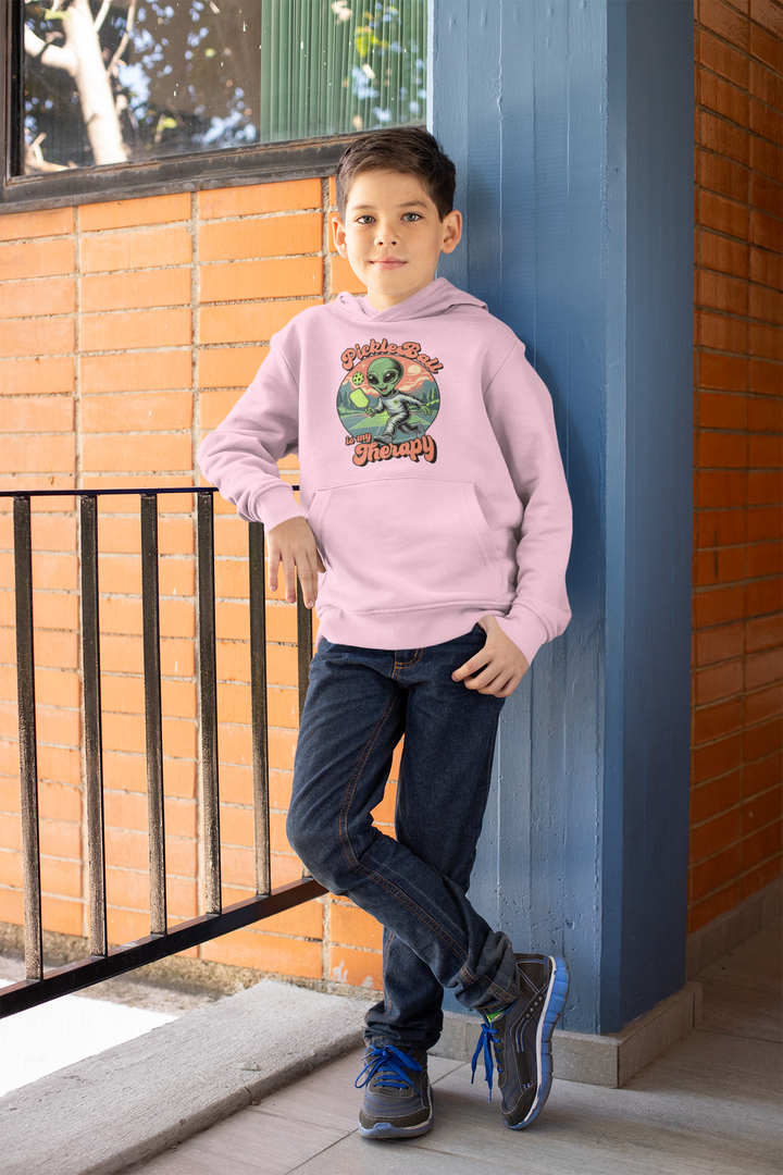Pickleball is My Therapy - Kids Hoodie