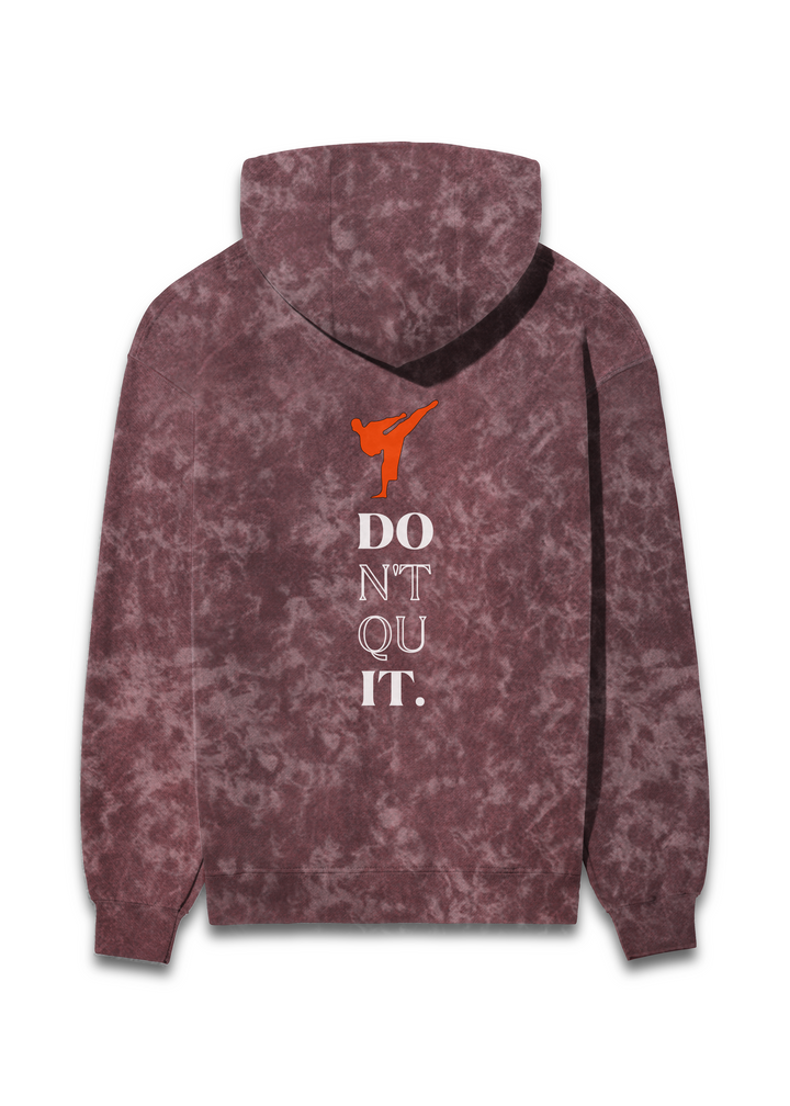 Don’t Quit Karate Acid Wash Hoodie