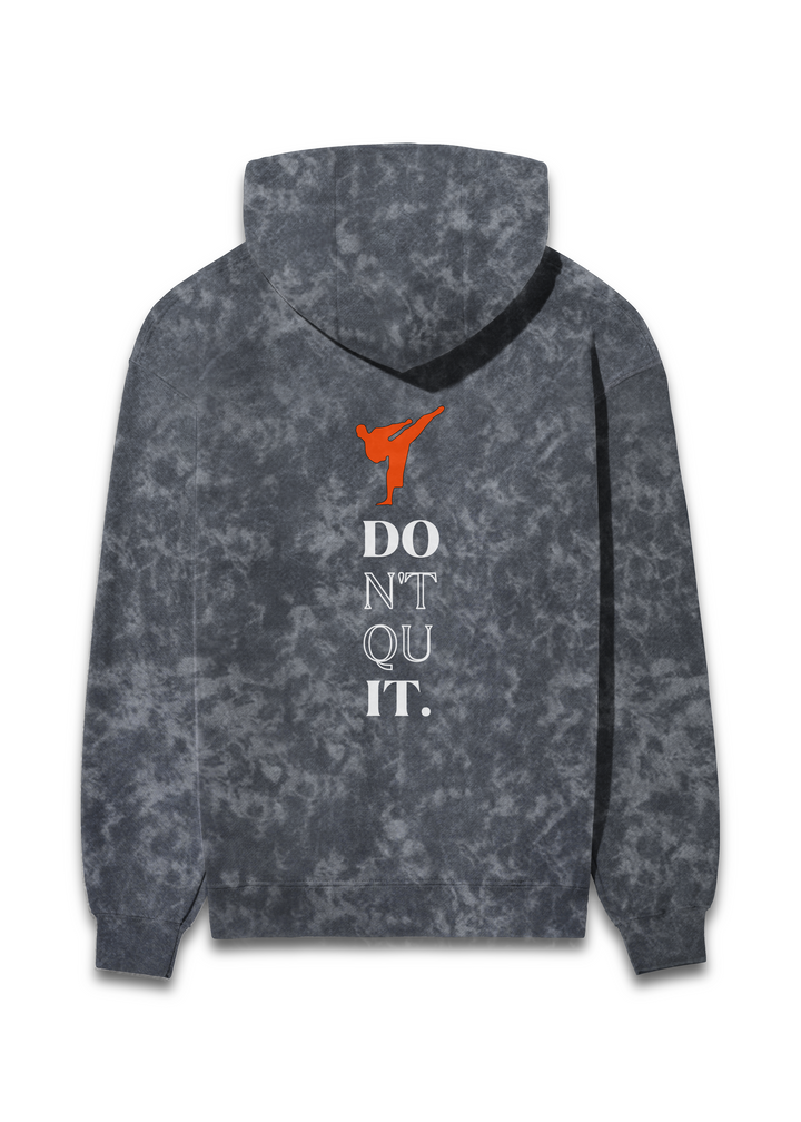 Don’t Quit Karate Acid Wash Hoodie
