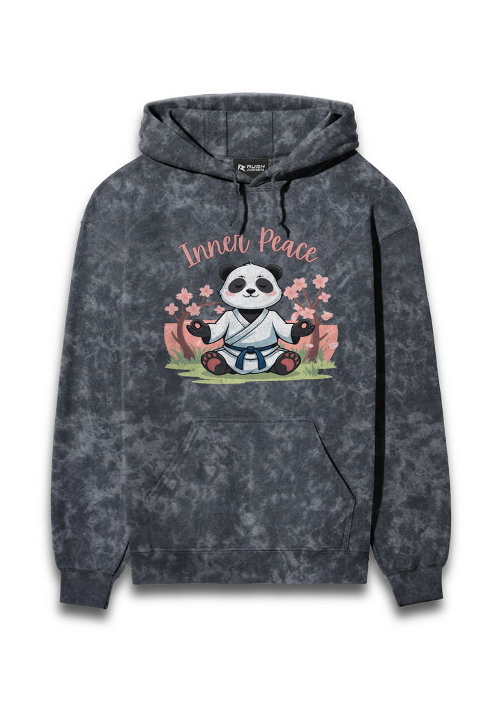 Zen Spirit Panda Acid Wash Hoodie