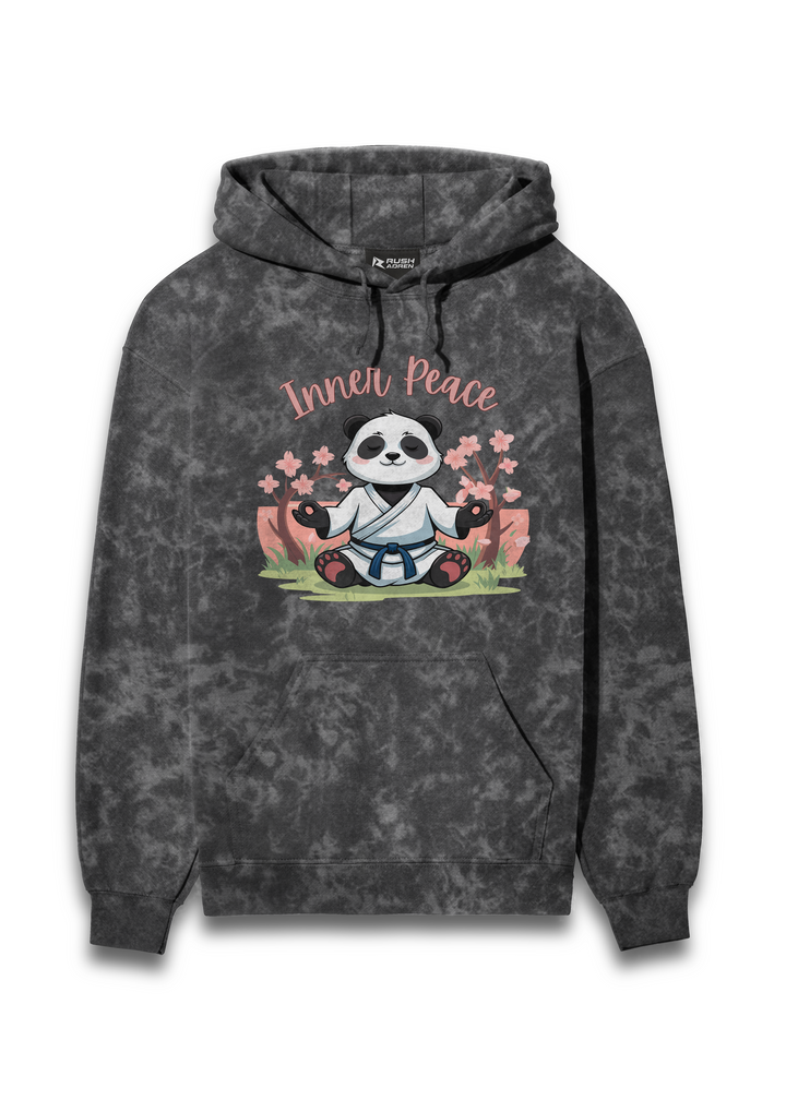 Zen Spirit Panda Acid Wash Hoodie
