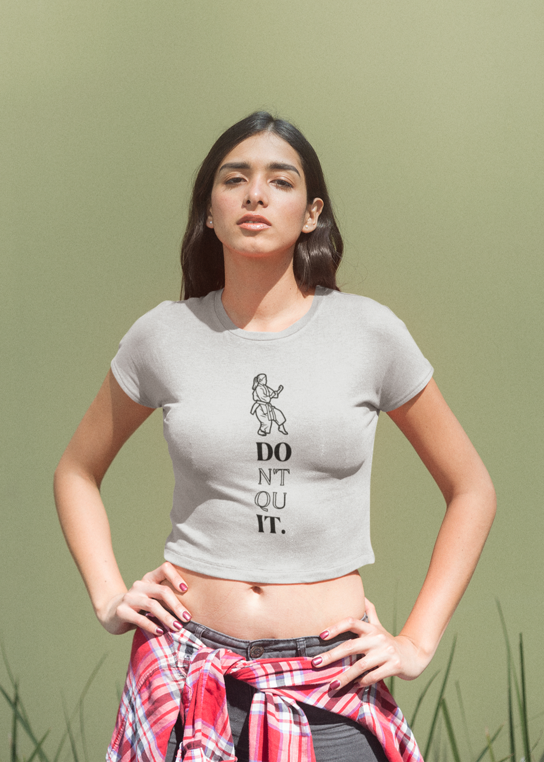 Karate Don't Quit Crop Top