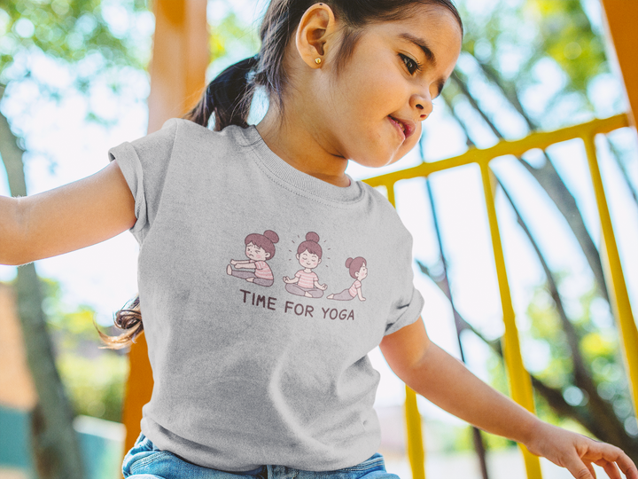 Time For Yoga - Girl's Crew Neck T-Shirt
