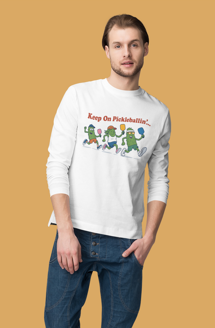 Keep On Pickleballin  - Men's Full Sleeve T-Shirt