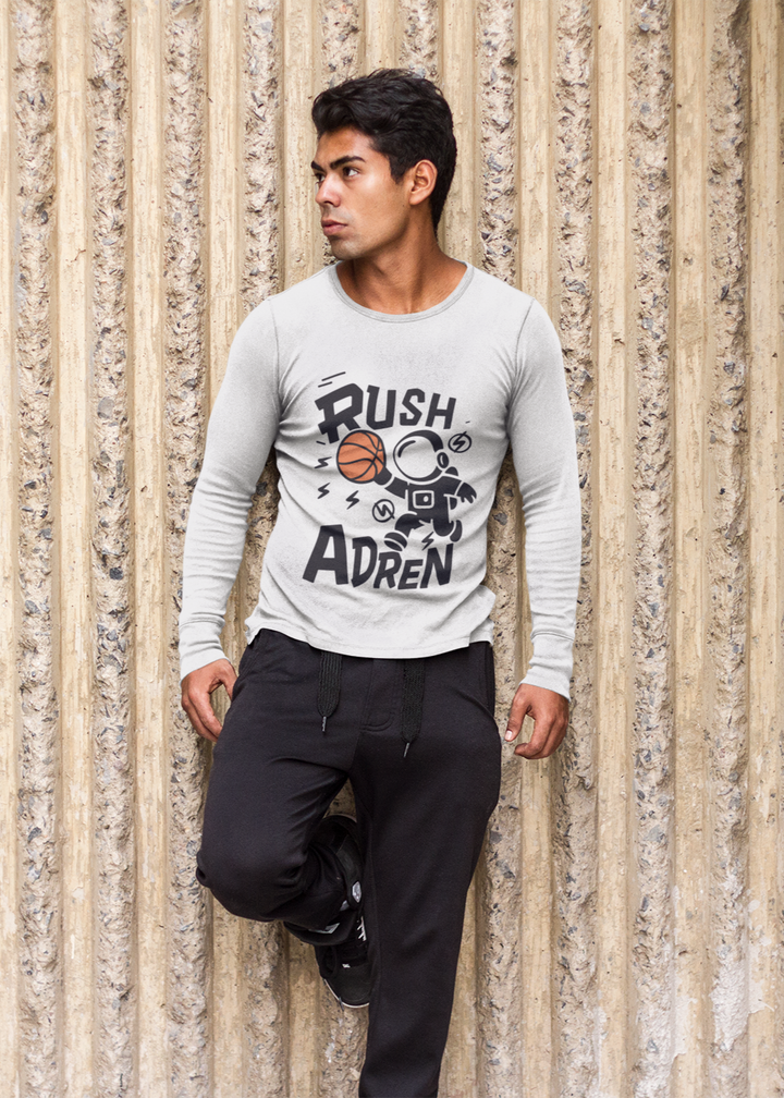 Rush Adren Astronaut Basketball - Men's Full Sleeve T-Shirt