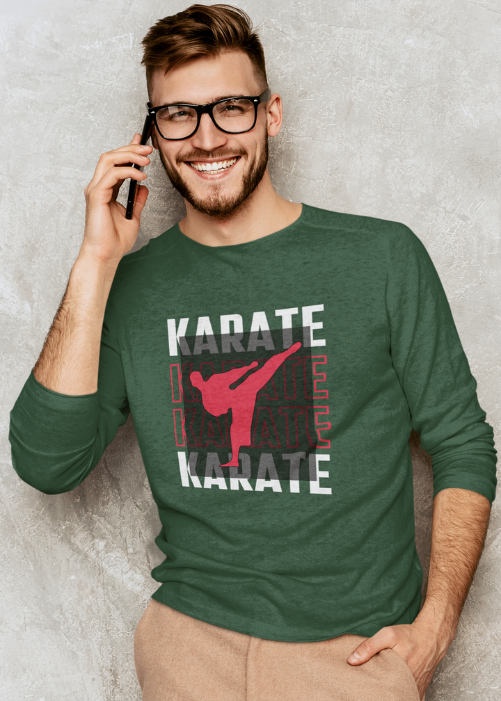 Bold Karate Kick Graphic T-Shirt