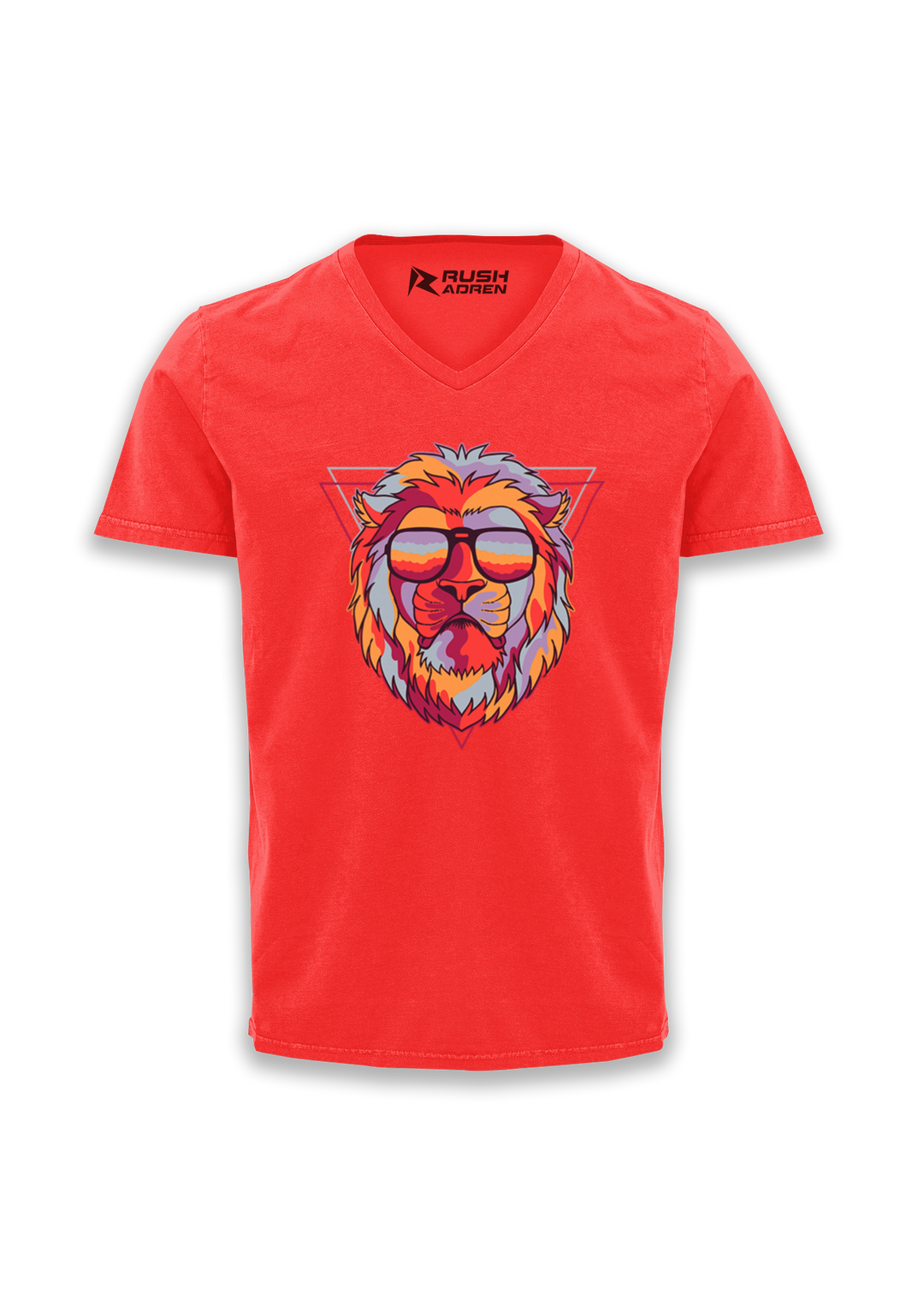 AdrenaLION V-neck Half Sleeve T-Shirt