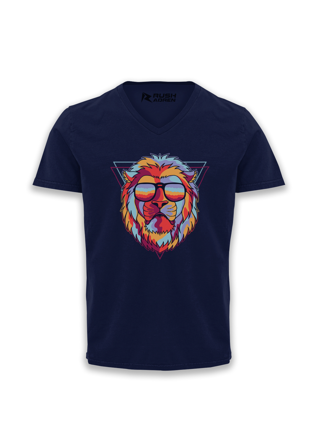 AdrenaLION V-neck Half Sleeve T-Shirt