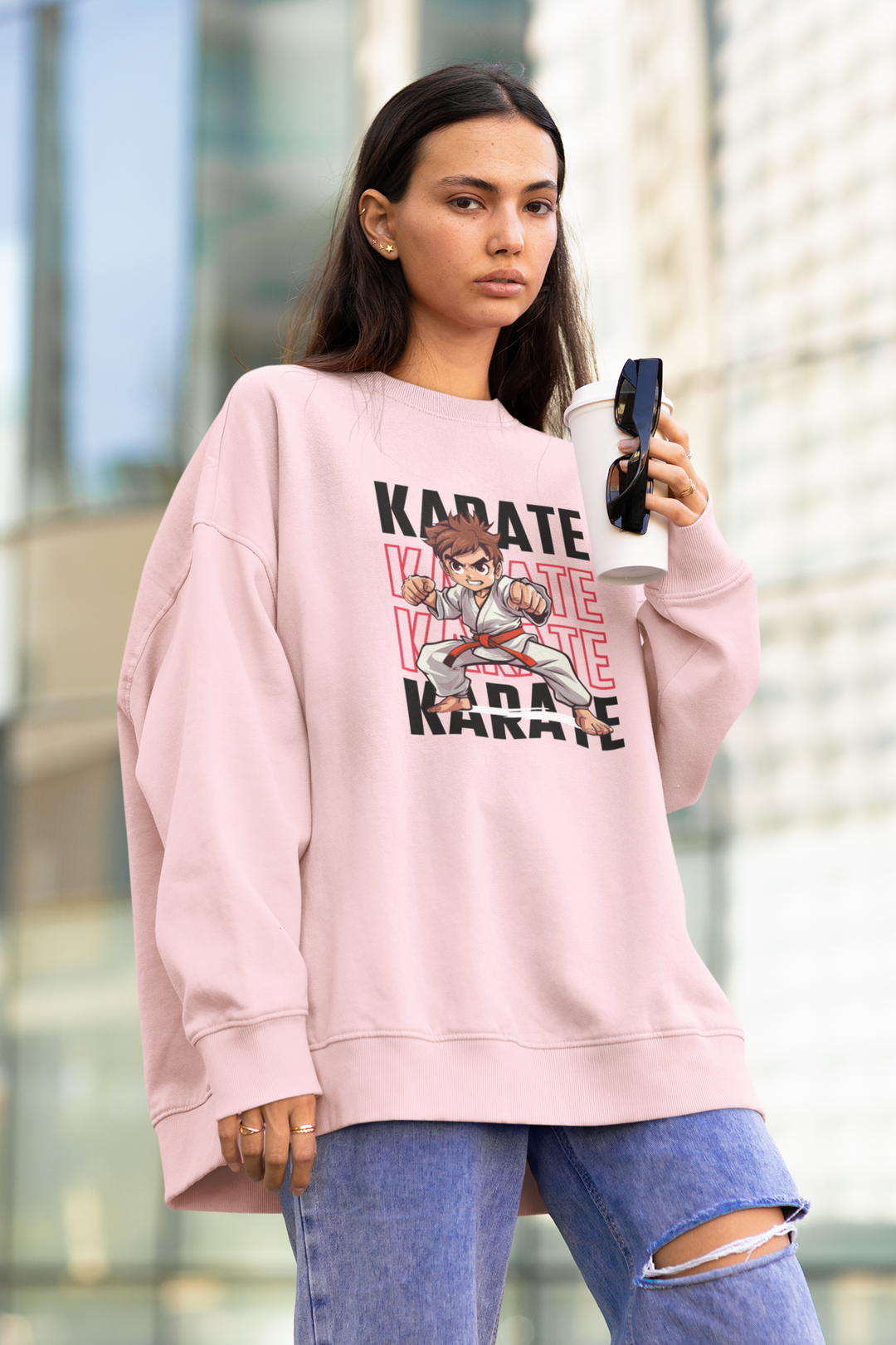 Karate Champ Oversized Sweatshirt