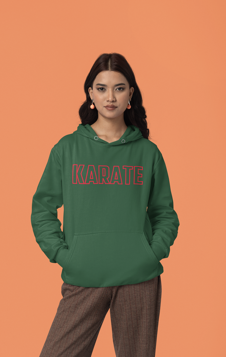 Karate Action Comic Style Hoodie