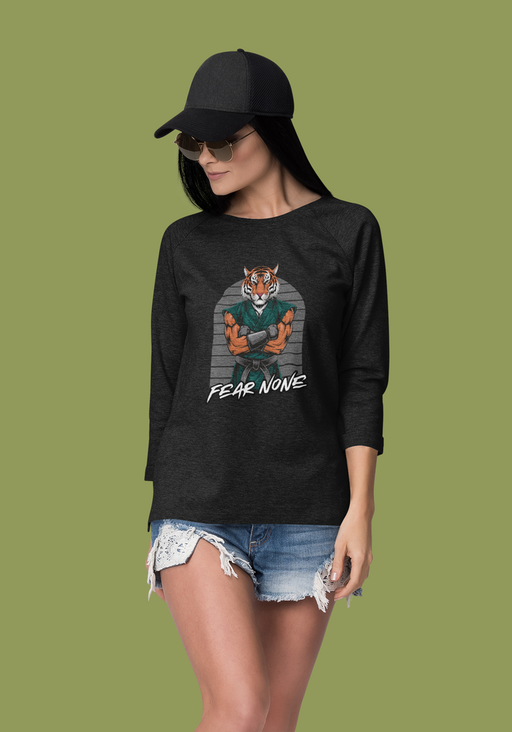 Tiger Warrior 3/4th Sleeve T-Shirt