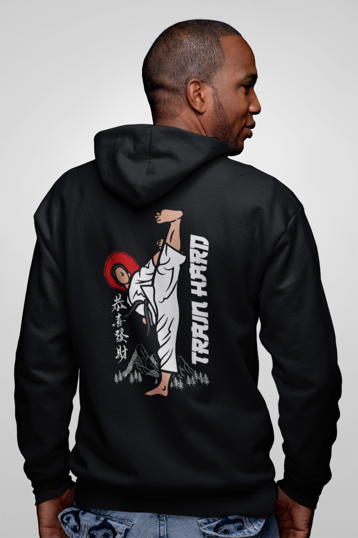 Men's TRAIN HARD Zip Hoodie