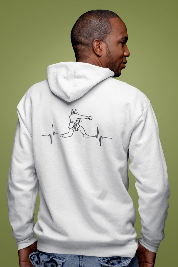 Men's Karate Heartbeat Graphic Hoodie