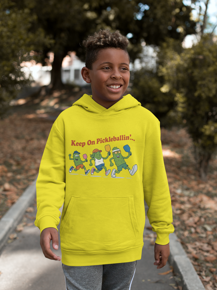 Keep On Pickleballin - Kids Hoodie